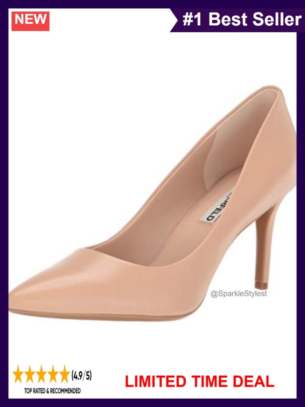 Pointed Toe Dress Pump 3-Inch Heel